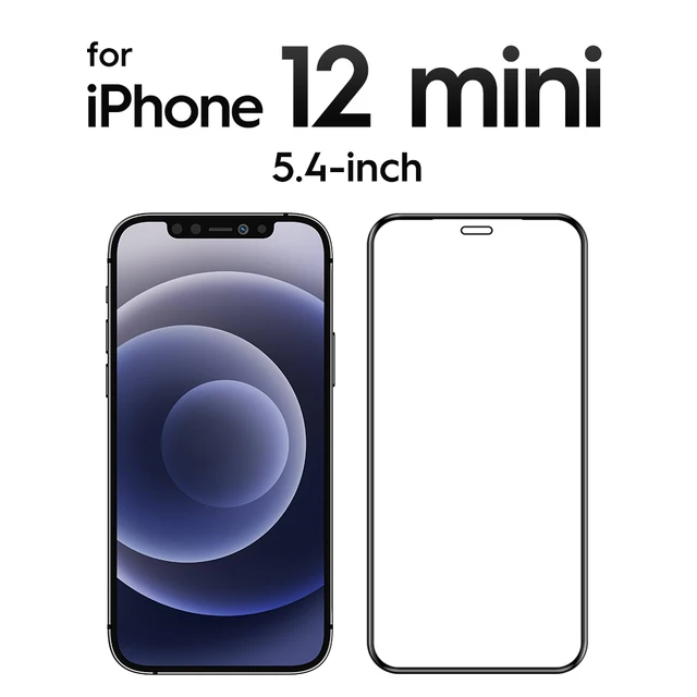 SmartDevil 2 Pcs for iPhone 11 Full Cover Tempered Glass for iPhone 13 Pro Max 12 mini 7 8 X XS XR SE 3 2020 Screen Protector HD for iPhone 12 mini