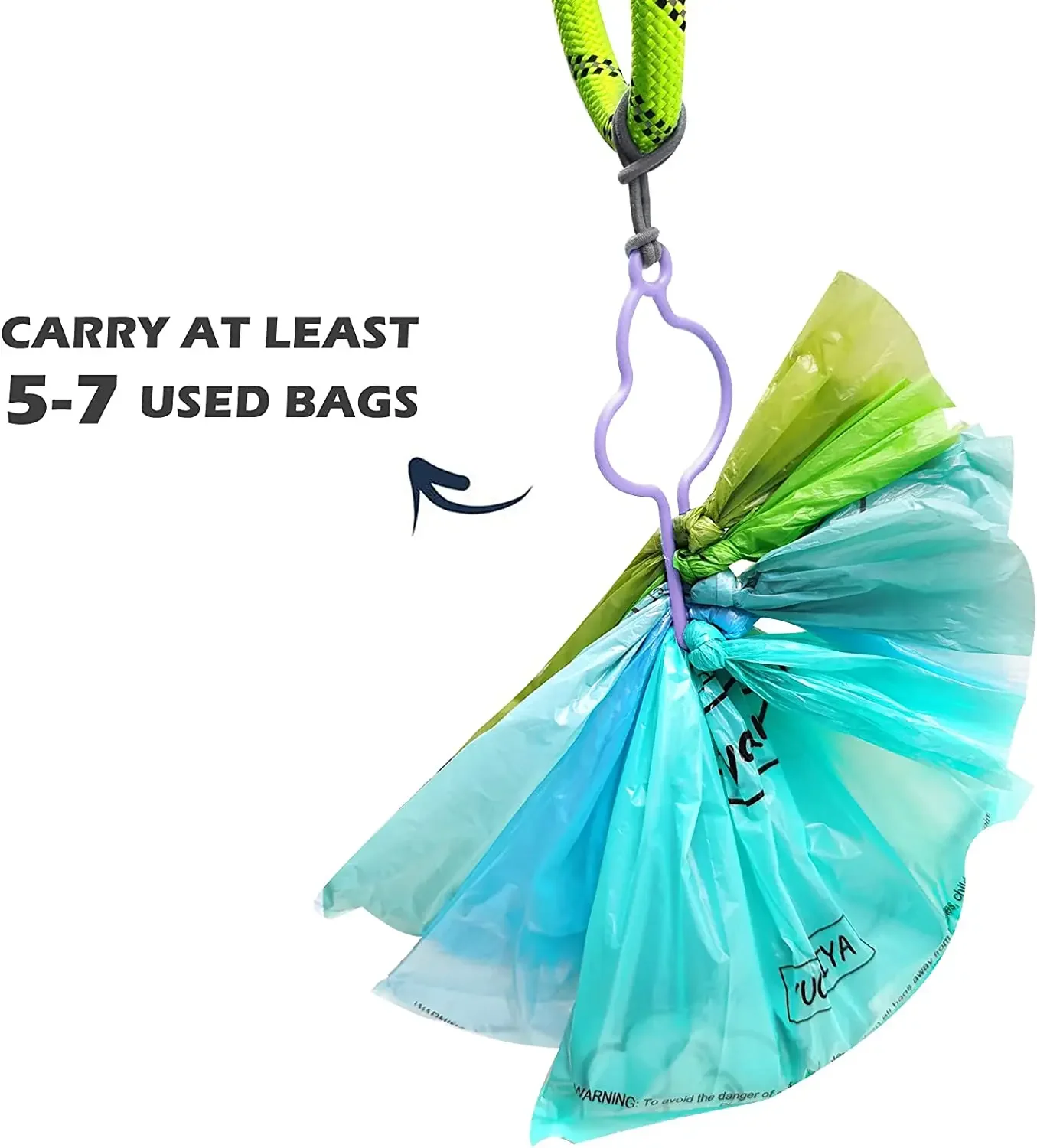 Hands-Free dog poop bags dispenser holder for leash pet waste bags carrier dog walking accessories cleaning supplies