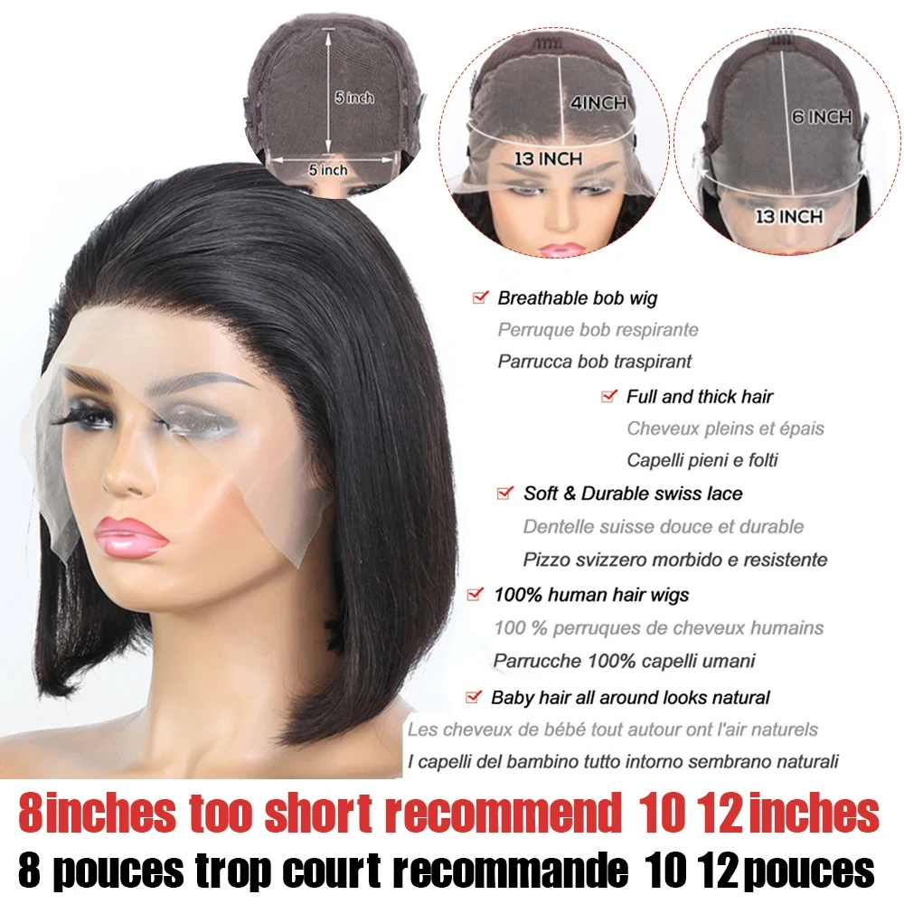 Transparent Bob Lace Wig – The Ultimate Choice for a Natural Hairline 5 Human Hair Wigs Bob 13x4 Transparent Lace Frontal Pre Plucked Bleached  Knots - Part Lace Wigs - Aliexpress