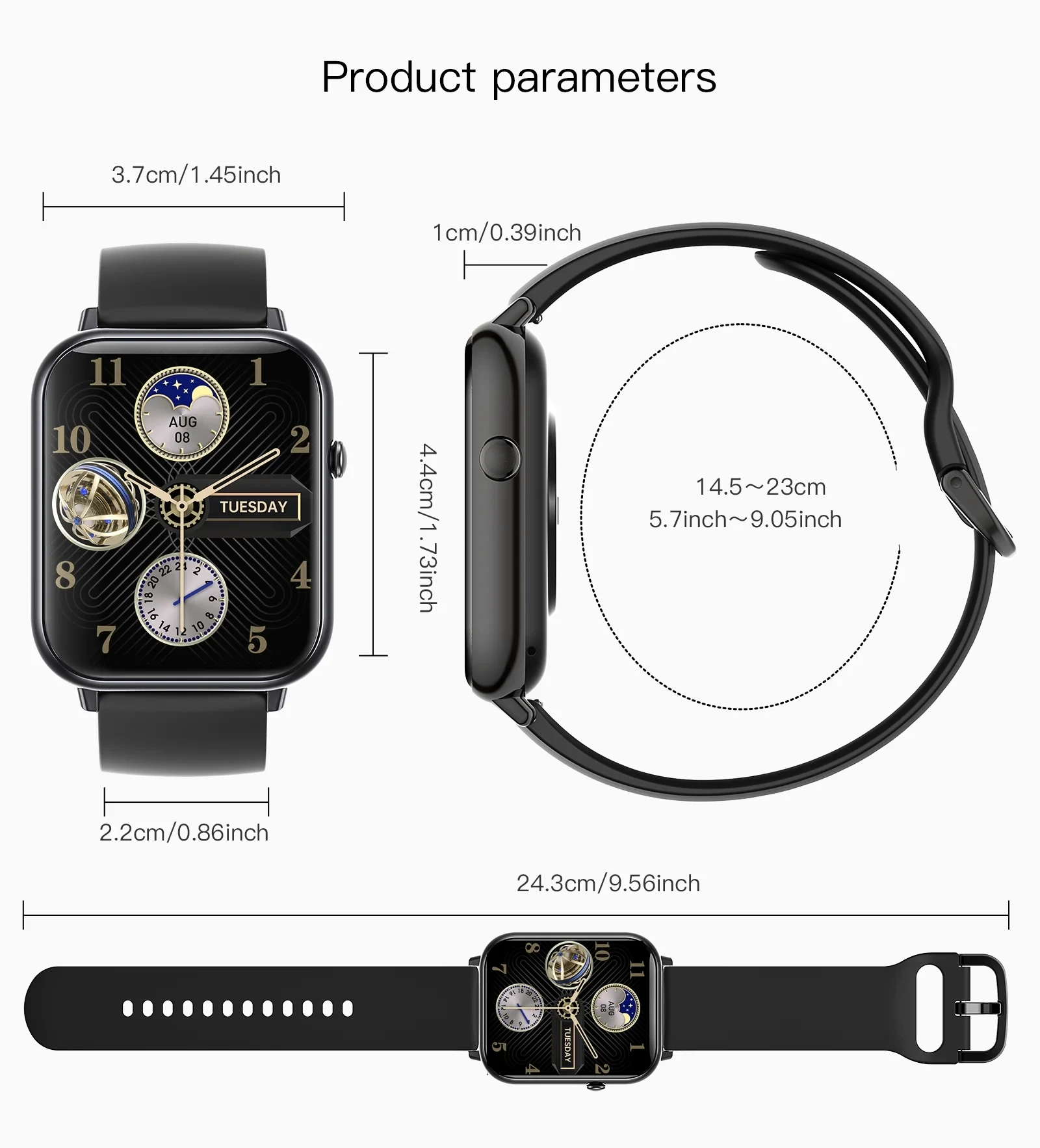 for Xiaomi Redmi Note 14 Pro 13 12 11 k70 14T Smart Watch Heart Rate Blood Oxygen Monitoring Bluetooth Call Watch sports watch 3
