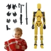 Full Joint Action Figure 3D Mini Action Figure with Full Body 13 Articulated Joints Movable Figures for Coffee Table Bookshelf 2