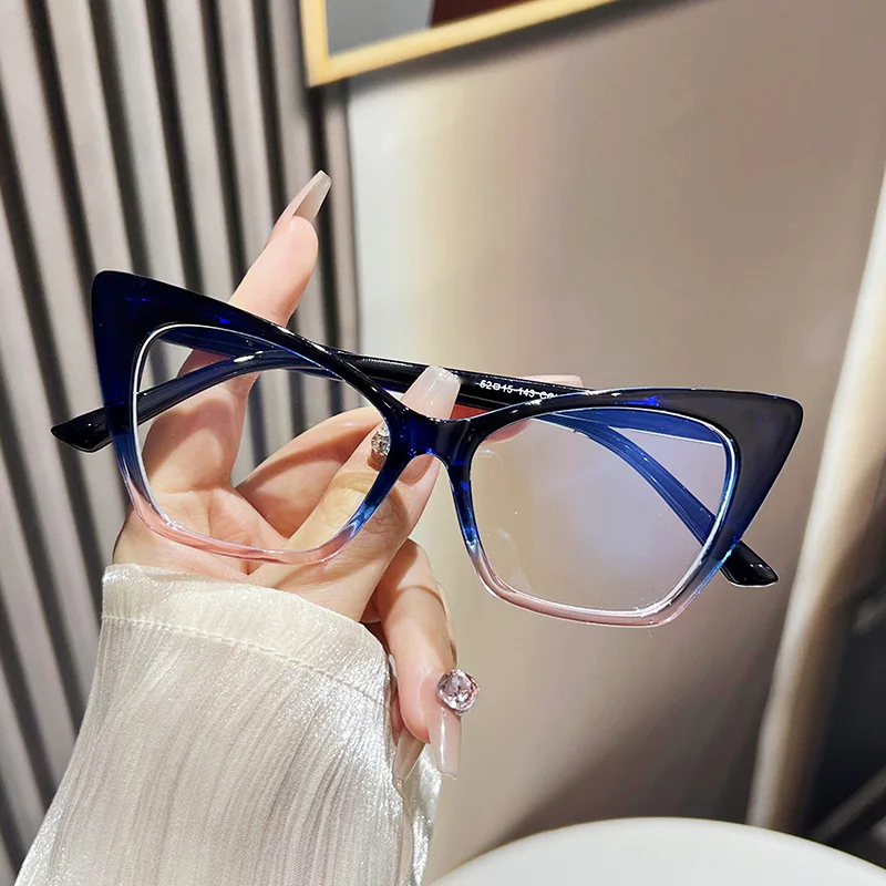 New Cat Eye Frame Retro Anti Blue Light Glasses Fashion Women