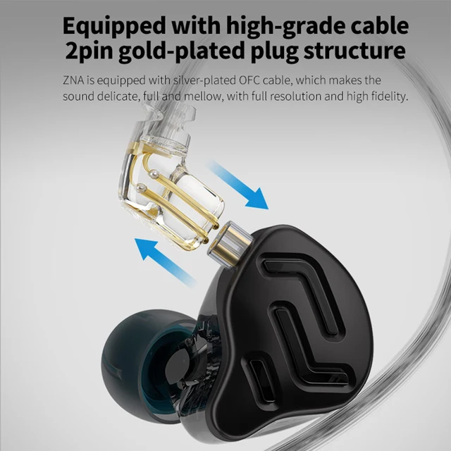 KZ ZNA 12MM Cavity Dynamic In Ear Earphones, 44 OFF