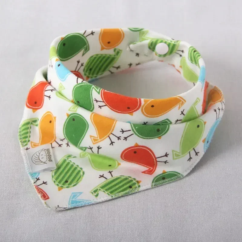 Baby Bib Cotton Bib Set Cotton Bib Baby bibs triangle double layers cotton baberos Cartoon Character Animal Print baby bandana bibs dribble