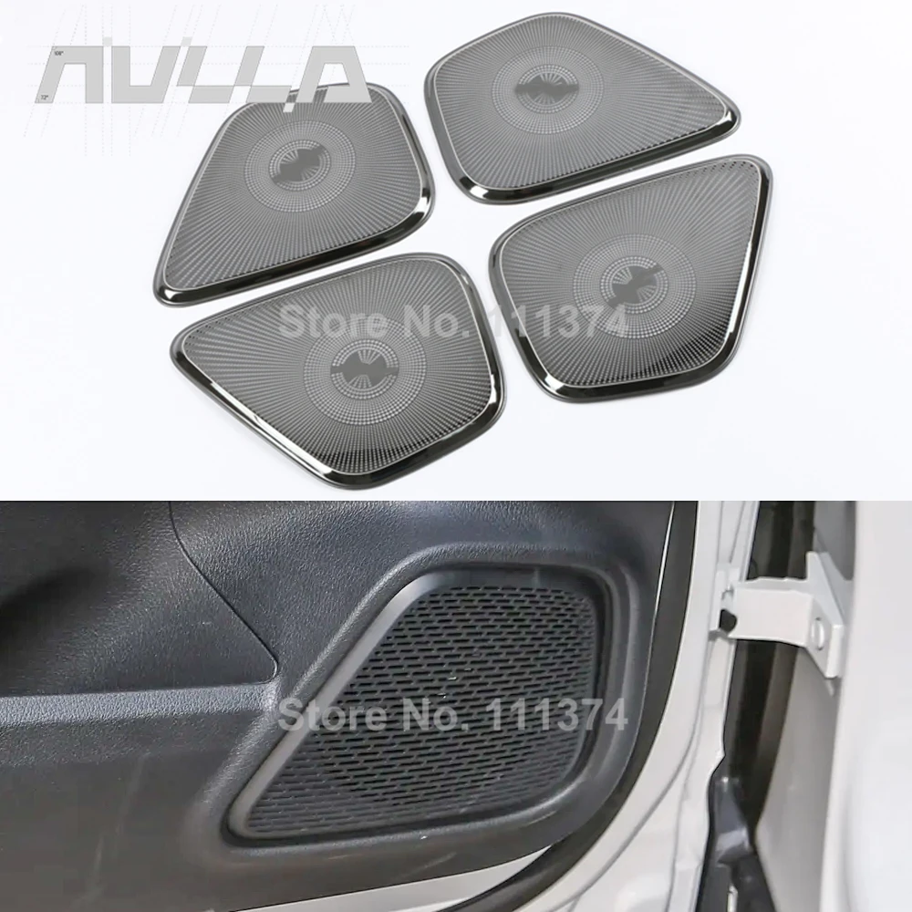 메르세데스 벤츠 GLA H247 CLA C118 W118 A B 클래스 W177 V177 GLB X247 도어 패널 스피커 커버 스테인리스 스틸 액세서리