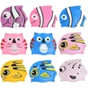 Children Swimming Caps Long Hair Ear Protection Cute Cartoon Swim Cap for Boys Girls Kids Silicone Swimming Cap Pool Accessories 1