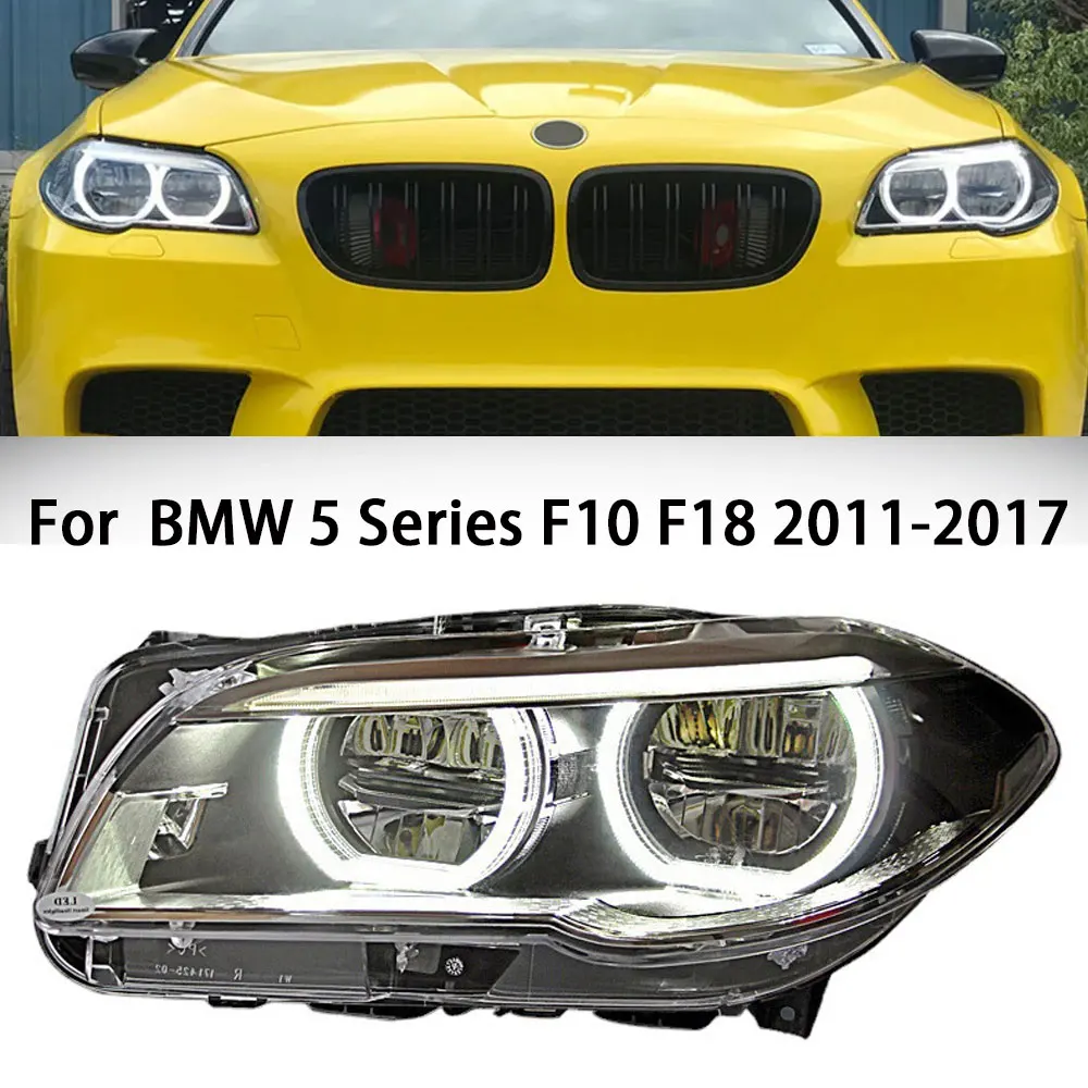 

Для BMW F10 автомобильные аксессуары светодиодные фары F18 528i 530i 535i 5 серии передние светодиодные дневные ходовые огни в сборе Plug And Play