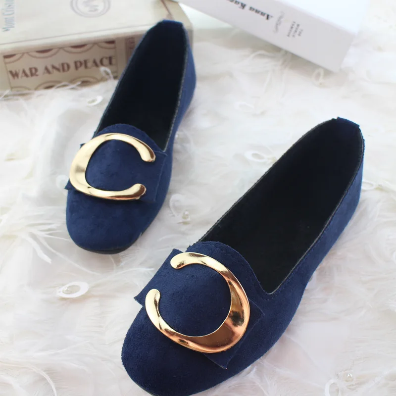 Comemore New Women Ballet Flats Shallow Shoes Woman Loafers Spring Summer Footwear Sweet Casual Ladies Flat Plus Size 42 43