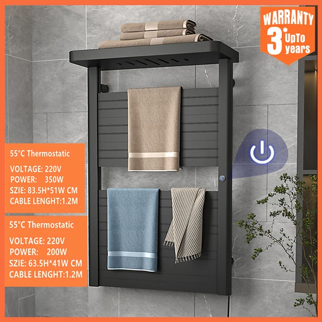 Smart Home ผ้าเช็ดตัวอุ่นไฟฟ้าอุ่นผ้าเช็ดตัวอิเล็กทรอนิกส์ผู้ถือและเครื่องอบผ้าสําหรับห้องน้ํา Essential Modern KITCHEN Storage อุปกรณ์เสริม 1