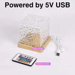 Ocean Wave Light Projector - Aurora Ripple Night Lamp (5V USB Power)