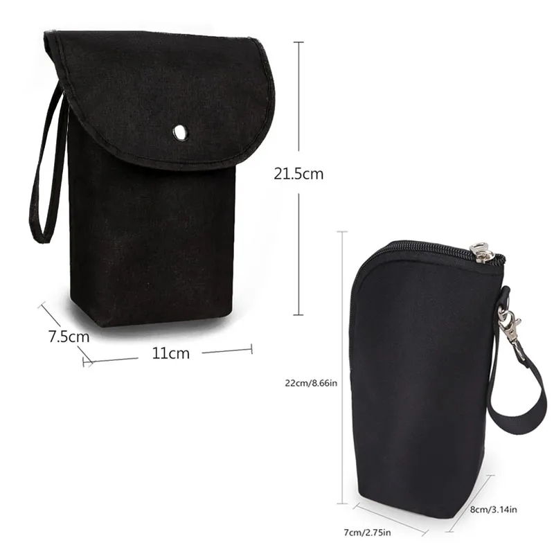 2pc Waterproof Reusable Baby Bottle Warmer Diaper Bag Set Baby Feeding Diaper Storage Handbag Stroller Hanging Bag for Going Out