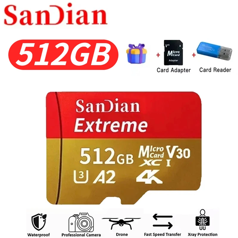 Ultra High-Speed 128GB Micro SD Card - Class 10