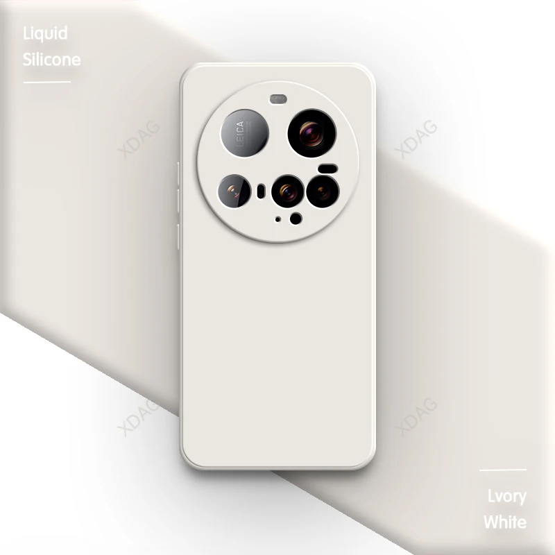 Premium Square Silicone Phone Case - Classic High-Quality Back Cover