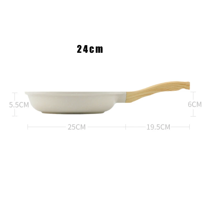 Frigideira durável wok pan antiaderente pote de cerâmica fogão a gás de indução universal panelas bife cozinhar panela antiaderente 8