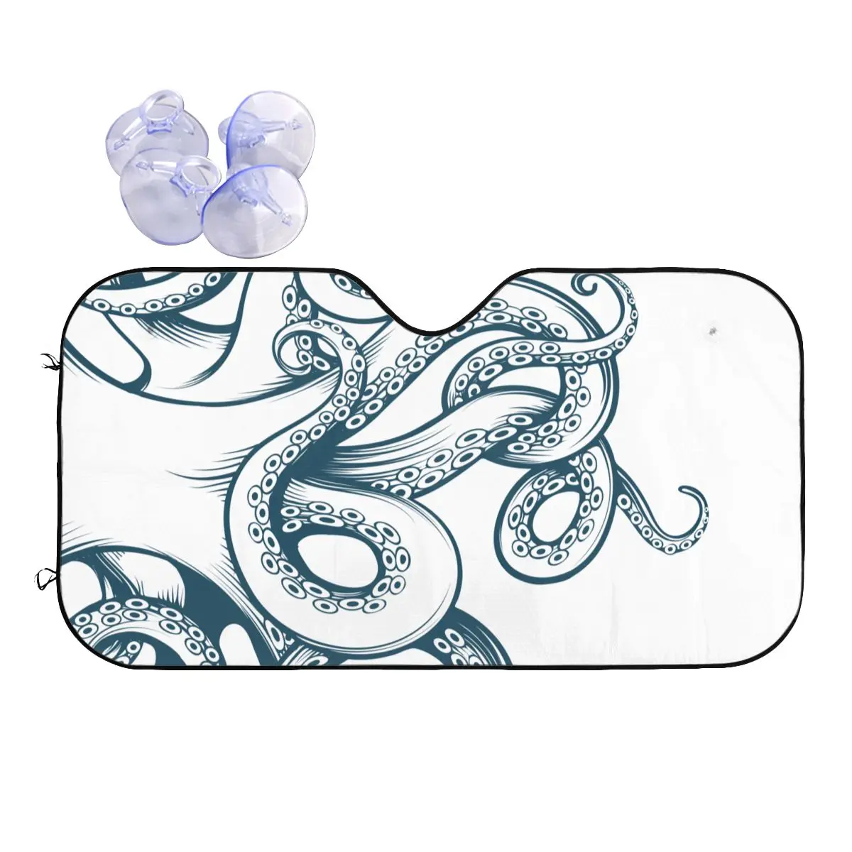 

Octopus Tentacles Mythos Sunshade Windscreen the Rise of Great Cthulhu Foldable Car Front Windshield Car Window Windscreen Cover