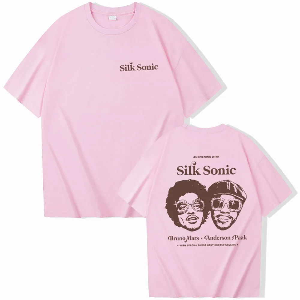 thumbnail image 1 of Camiseta de seda de Bruno Mars Sonic Regalo para fans de Bruno Mars Merchandising musical de Bruno Mars Camisetas unisex, 1 of 5