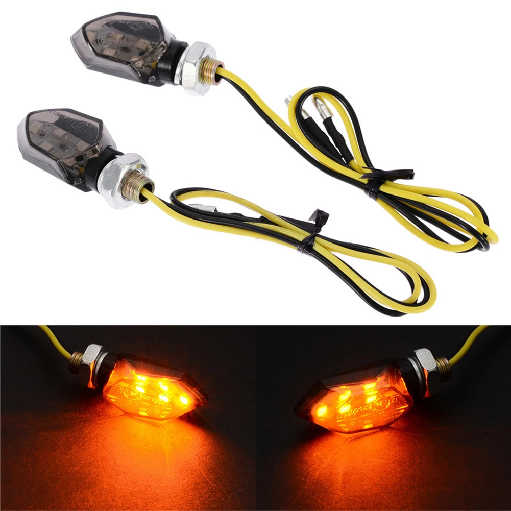 รูปสินค้า ไฟเลี้ยวมอเตอร์ไซค์ 2 ชิ้น 5 LED สำหรับทุกยี่ห้อ