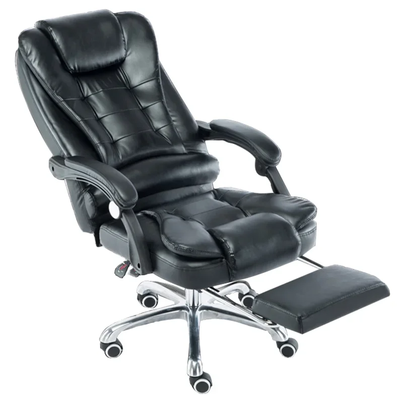 Cheap Prices Black White Leather Executive Boss Manager Swivel Office Visitor Chair Executive Ergonomic Massage Office Chairs 4