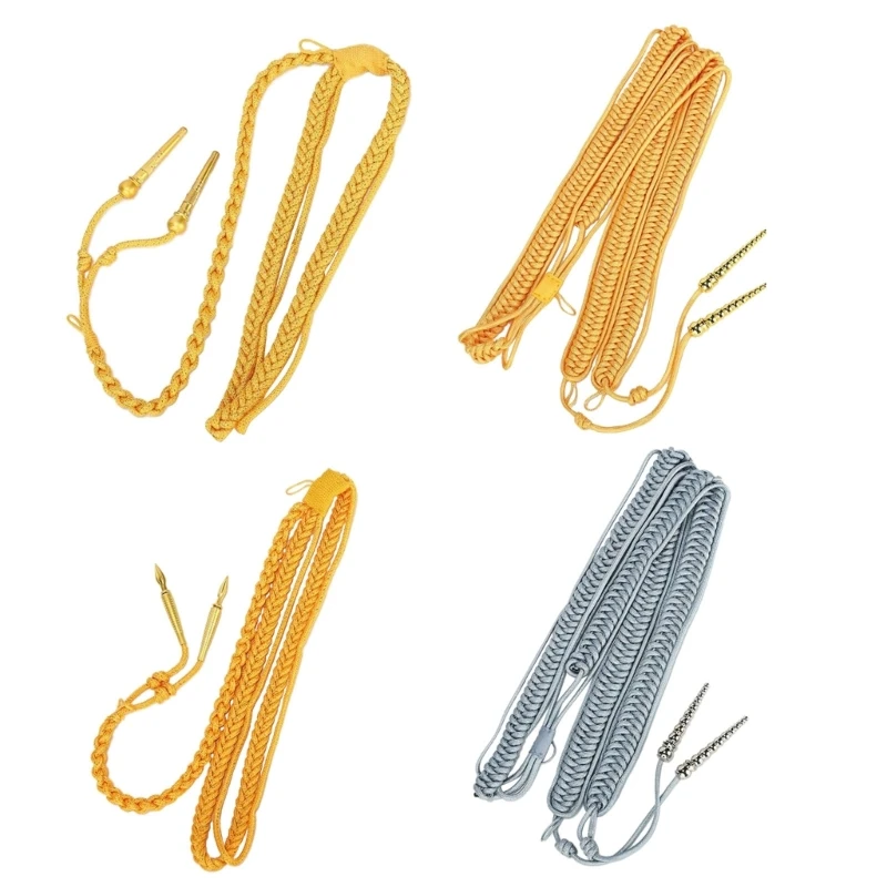 Uniform Shoulder Bars Cord Shoulder Epaulet Aiguillette for Stage Performances