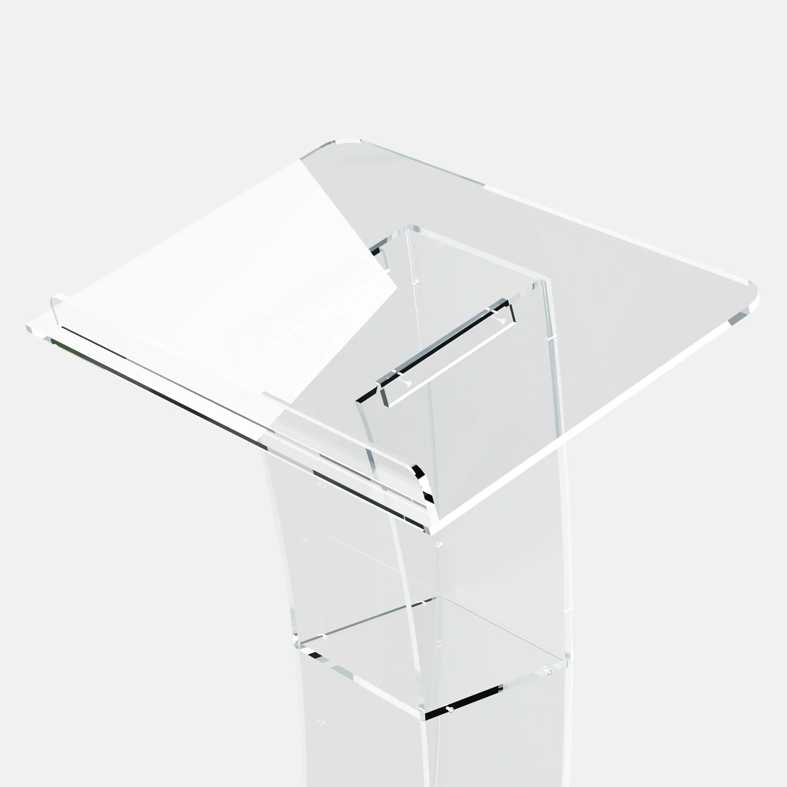Clear Acrylic Podium Church Pulpit Plexiglass Lectern Debate Podium Conference