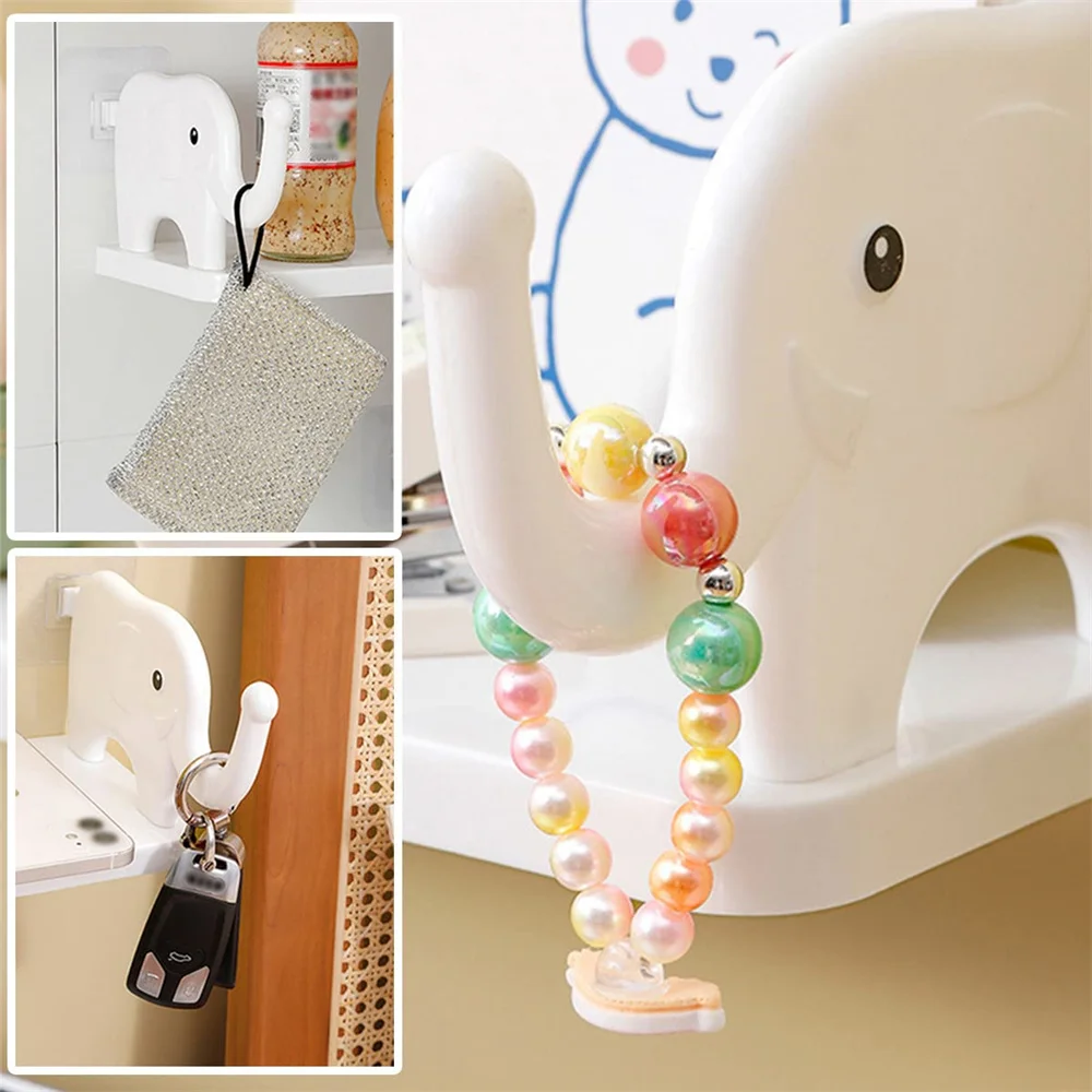 Bathroom Shelf Shower Storage Rack for Soap Shampoo Organizer Little Elephant Shelves No Drilling Cosmetics Holder Home Decor storage rack cube storage organizers corner wall shelves