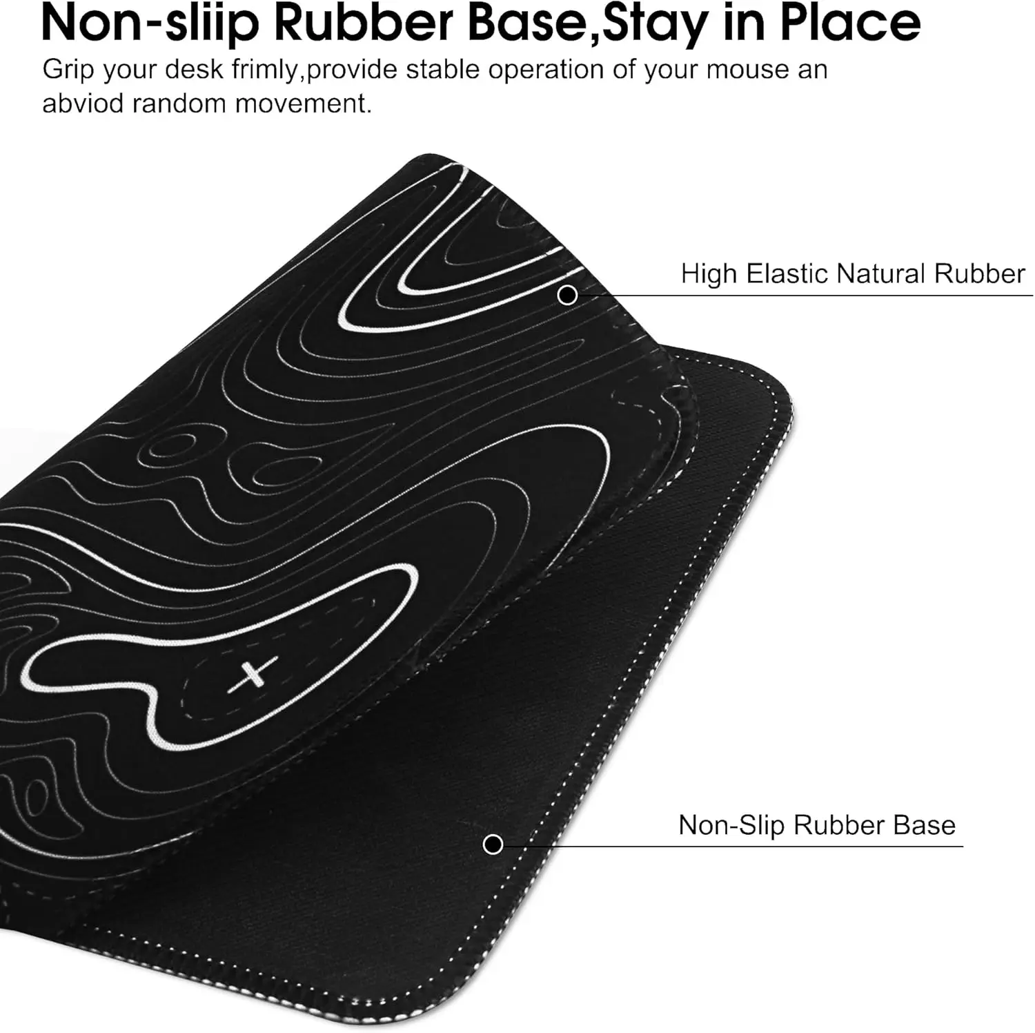 Dual-Pack Mouse Mat - Soft Surface Anti-Slip Desk Pad for Home, Office, and Gaming Use