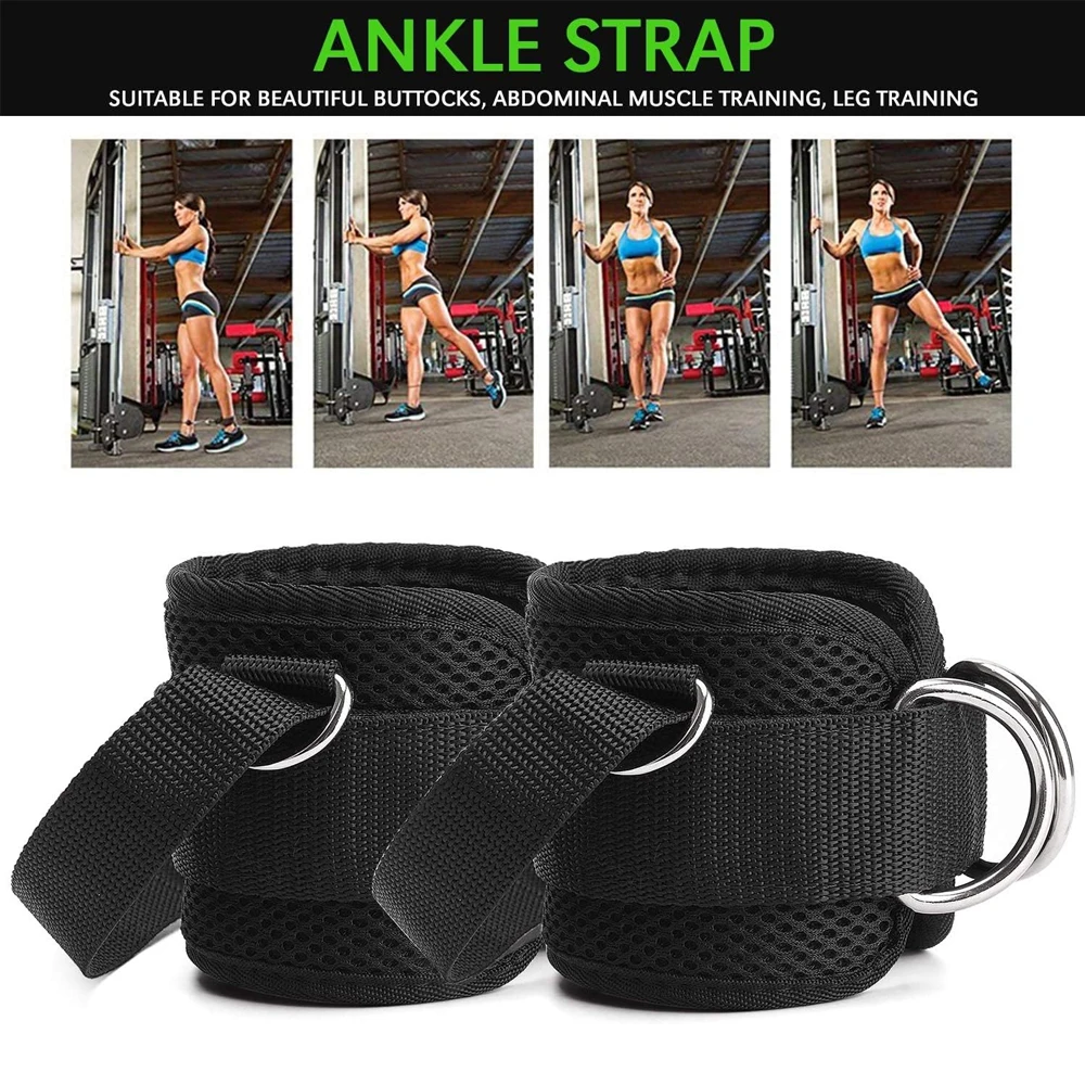Ankle Straps ankle straps 1PCS/2PCS for Cable Machines Kickbacks Adjustable Comfort Ankle Cable Attachments for Gym Cuff Women Men