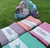 Personalize Towel, Bachelorette Party Favor, Name and Logo Embroidery, Personalized Turkish Beach Towel, Bridesmaid Gift for Her 4