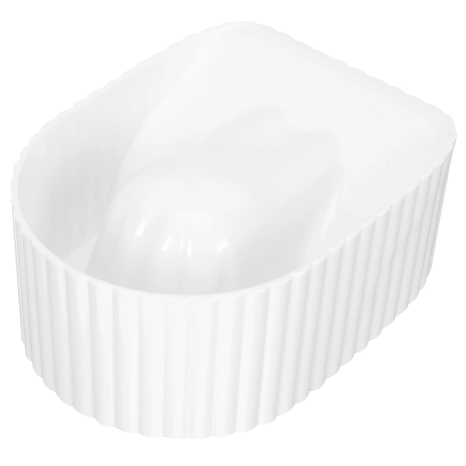 

Nail Polish Remover Soak Bowl Acrylic Nail Tip Treatment Remover DIY Nail Art SPA Manicure Bowl Plastic White Removal Tray