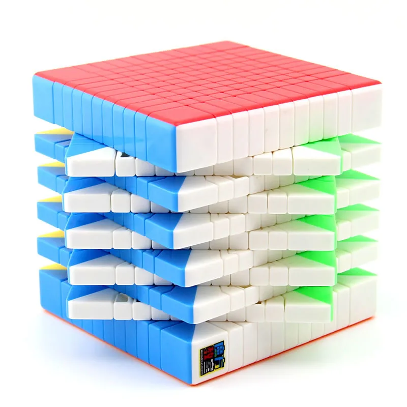Oyuncu MoYu Meilong 11x11 küp Stickerless için hız yarışması meydan bulmaca Alib