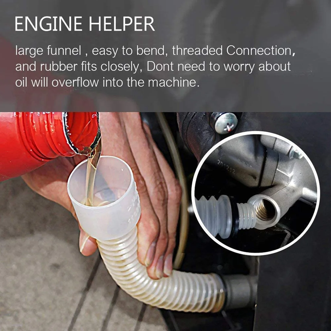 Portable Inverter Generator Oil Change Funnel for WEN Generator 56200I Yamaha Ef2000ISv2 EF2200IS Westinghouse WH2200I generator oil funnel