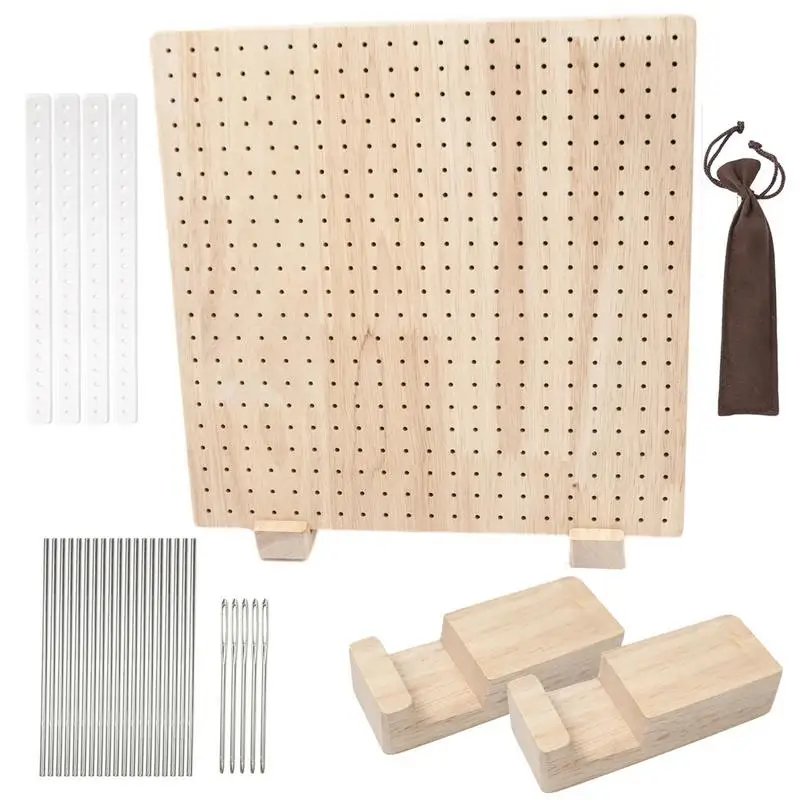 

Crochet Blocking Board Wooden Bamboo Crochet Blocking Board Kit For Knitting Crochet Granny Squares Lovers 5 Steel Pins 2 Stands