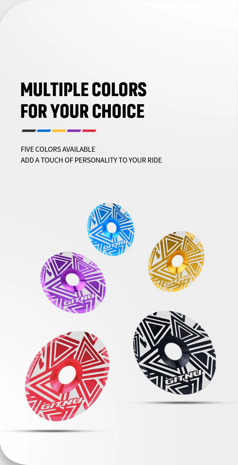 Description Picture 4 of itemGITNU fit 28.6mm Headset Stem Caps Pack Light Aluminum Alloy with  for MTB Bike Road Mountain Bicycle Cycling Parts Accessories