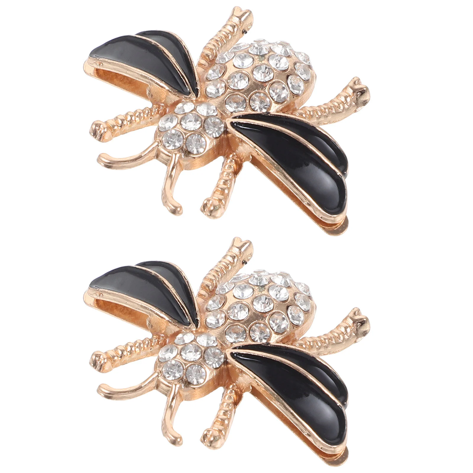2 Pcs Wedding Shoes Buckle Accessories for Girls Buckles Decor Bag Charms Metal Clips Ornaments 2