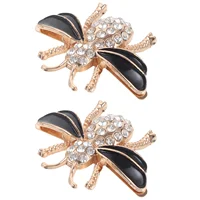 2 Pcs Wedding Shoes Buckle Accessories for Girls Buckles Decor Bag Charms Metal Clips Ornaments 2