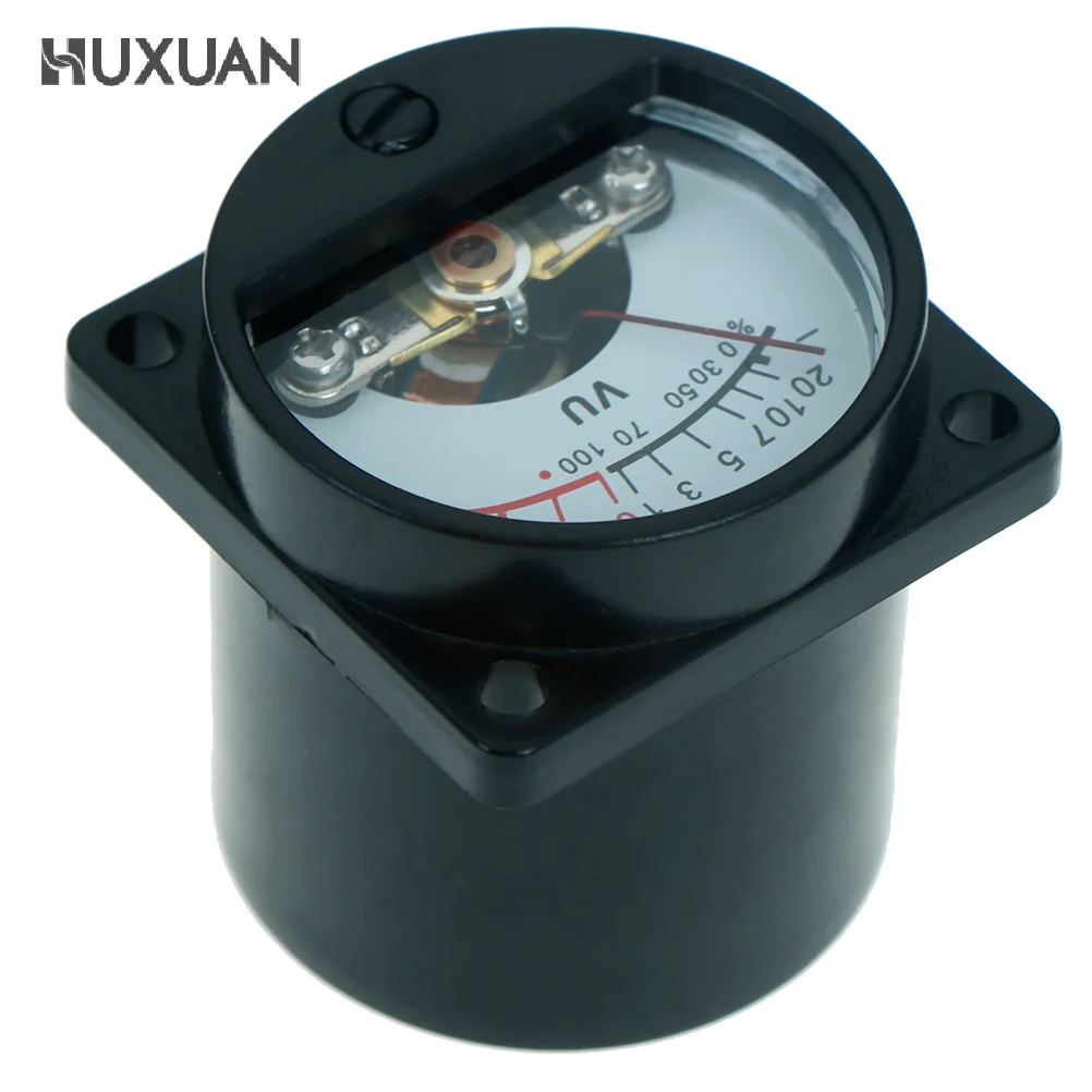 Pannello Ad Alta Precisione 6V-12V Vu Meter Lampadina Warm Back Light Registrazione Audio Level Amp Meter 1Pc