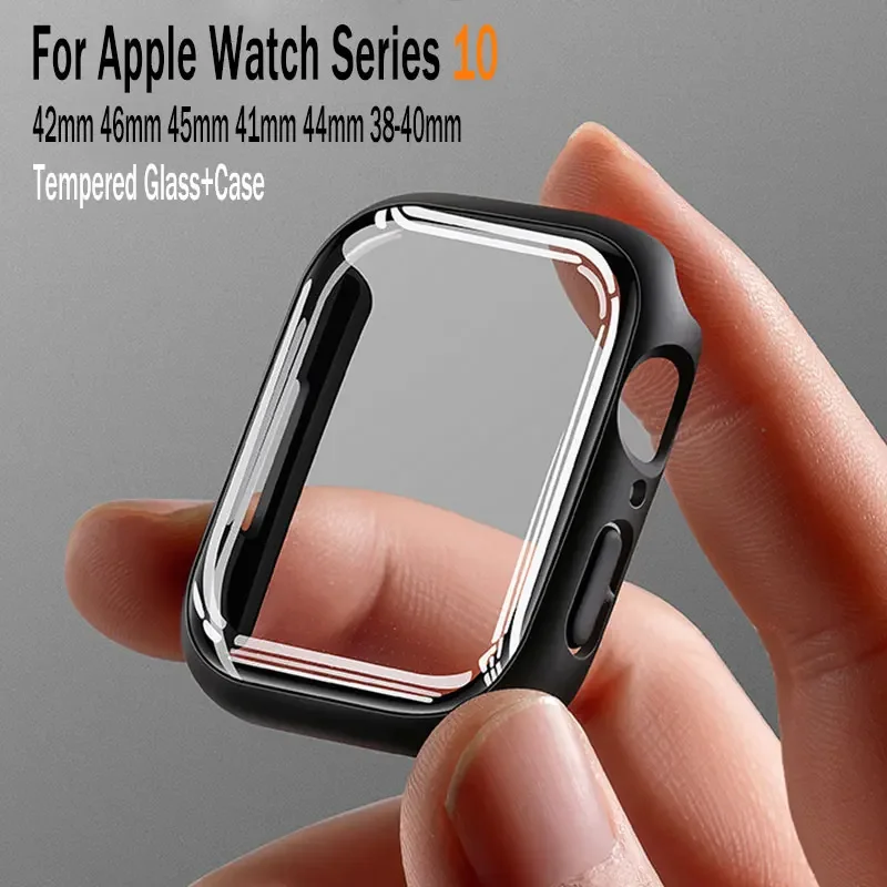 Matte Hard PC Bumper with Tempered Glass Screen Protector