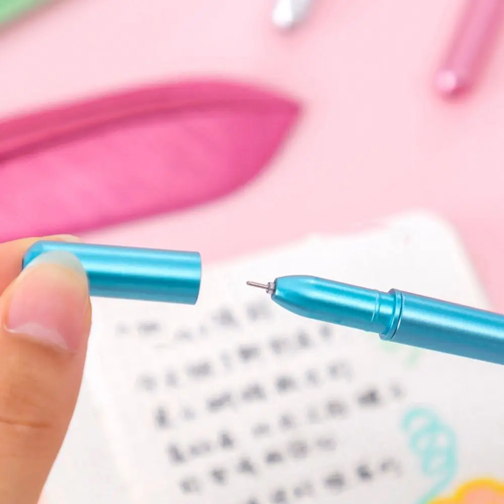 Accessoires Kawaii Schattige 0.5Mm Briefpapier Zwarte Handtekening Pen Neutrale Pen Balpen Ondertekening Pen Veren Gel Pen Schrijfpen