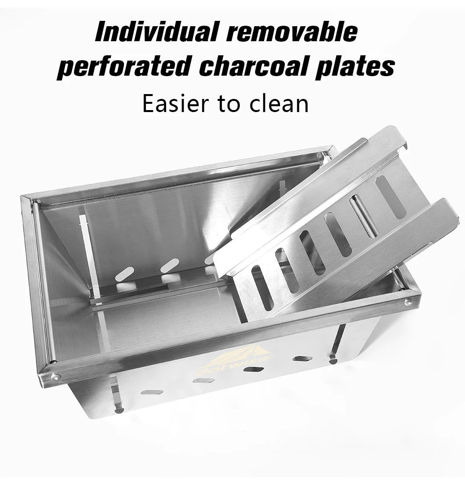 304 Stainless Steel Portable Barbecue Grill 3