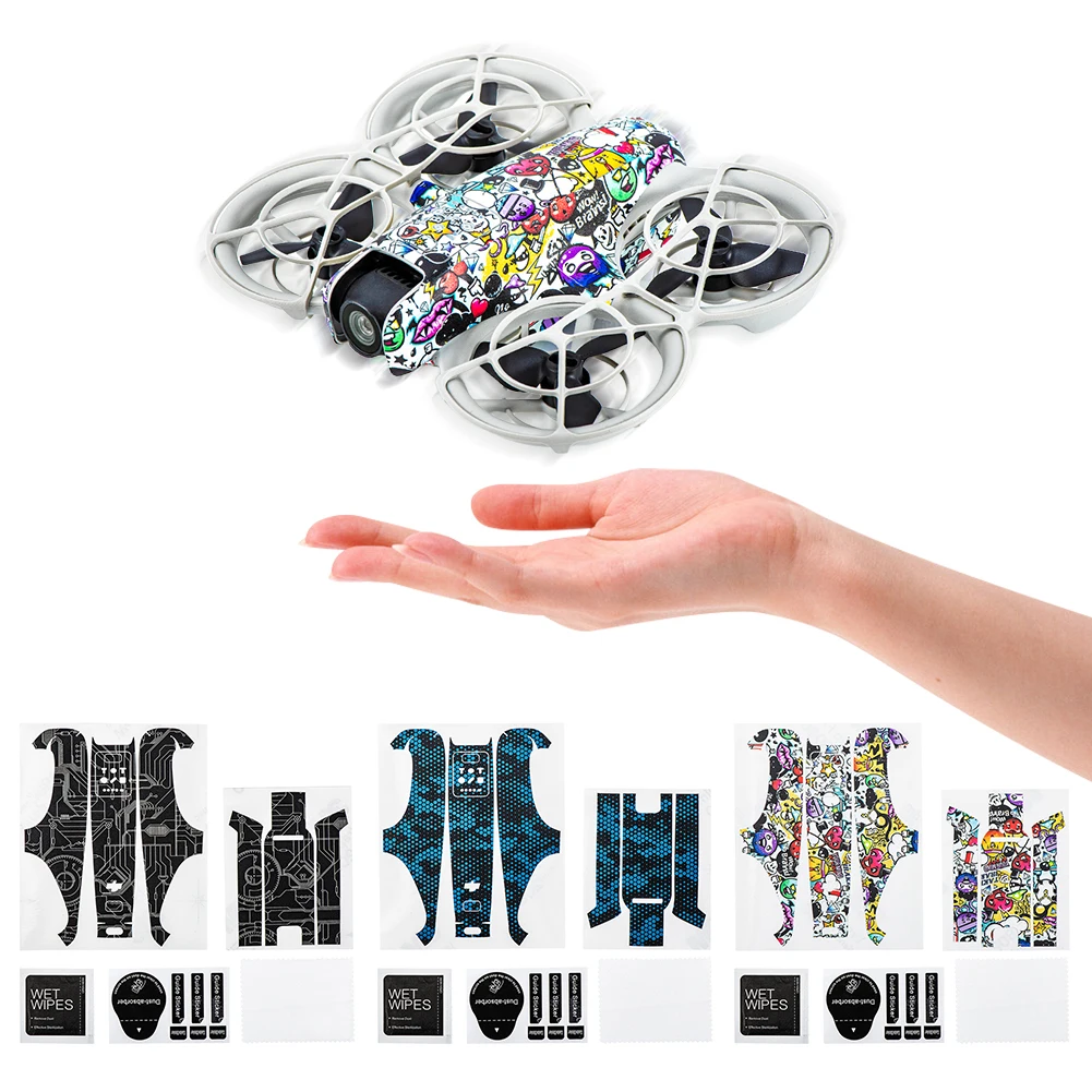 Vinyl Stickers Set Colorful Decorative Sticker Combo DIY Anti-Scratch Skin Decoration Stickers Body Protective Film For DJI Neo For drone accessories fashion stickers camera sticker