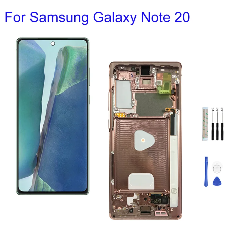 Display Lcd Amoled Per Samsung Galaxy Note 20 N980F Digitalizzatore Sostitutivo Touch Screen Con Gruppo Cornice Con Red Burn Shadow