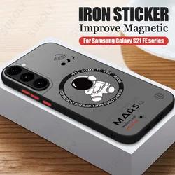 Magnetic Astronaut Slim Matte Hard Case for Galaxy S26 (T2)