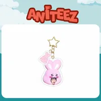 Kpop ATEEZ Album Aniteez Character Keychain Keyring Hongjoong Seonghwa Yunho Yeosang San Mingi Bag Accessories 2