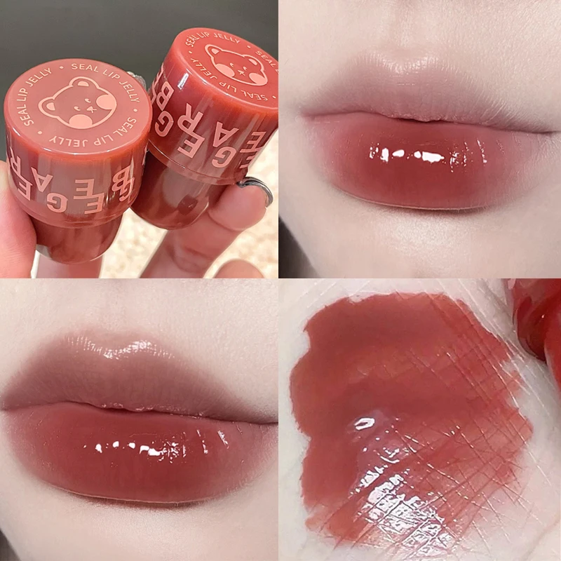 

6 Colors Mirror Moisturizing Lipsticks Whitening Jelly Lip Honey Longlasting No Fading Seal Lip Glaze Makeup for Women Cosmetics