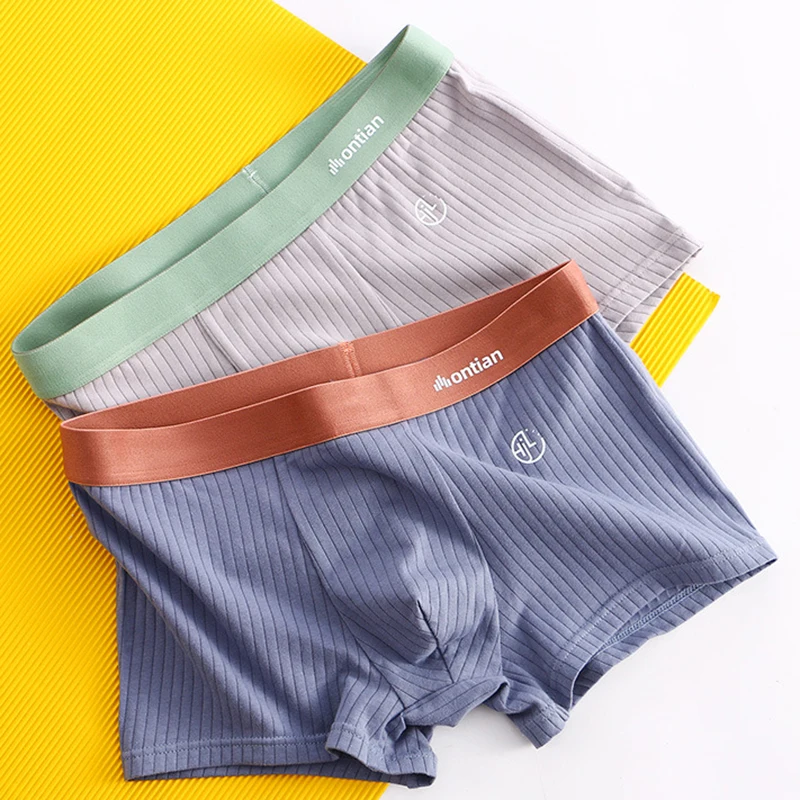 

Men Panties Boxer Mens Underwear Sexy Underpants Comfortable Breathable Fashion Male Cotton Panties Large Size Boxershorts M-3XL
