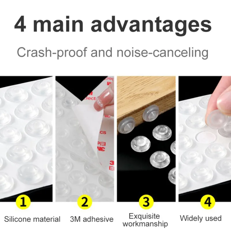 Shock-absorbing particles for household use