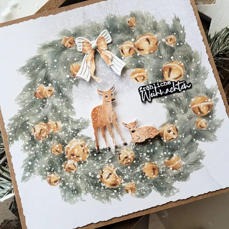 Troquel De Corte De Metal Con árbol De Ciervo De Navidad, Plantillas Para Bricolaje, álbum De Recort, Grabado Decorativo, Plantilla Troqueladora Artanal - AliExprs