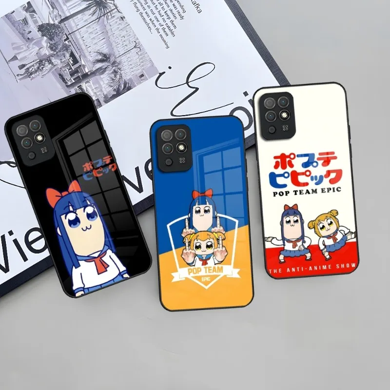 Custodia Per Telefono Pop Team Epic Pipi Anime Per Huawei P50 P30 P40 P20 P9 Smartp Z Pro Plus 2019 2021 Vetro