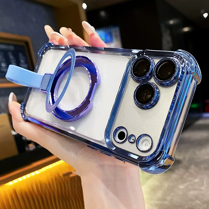 Handheld Magnetic Bracket with Flash Powder Shockproof Cover