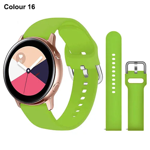 Versatile Silicone Smartwatch Band - 20mm/22mm Strap, Multiple Color Options